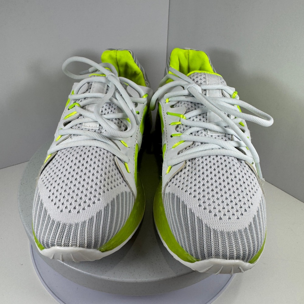 Neon Yellow Gray Running Sneakers Women's Athletic Shoes US 7.5 - Picture 3 of 10